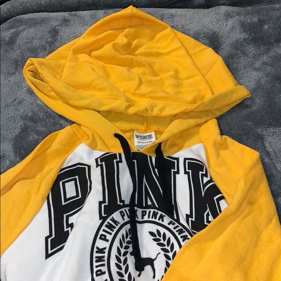 PINK Victoria's Secret Sweaters - Yellow Victoria Secret Pink Sweater